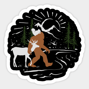 Bigfoot Animals Sticker